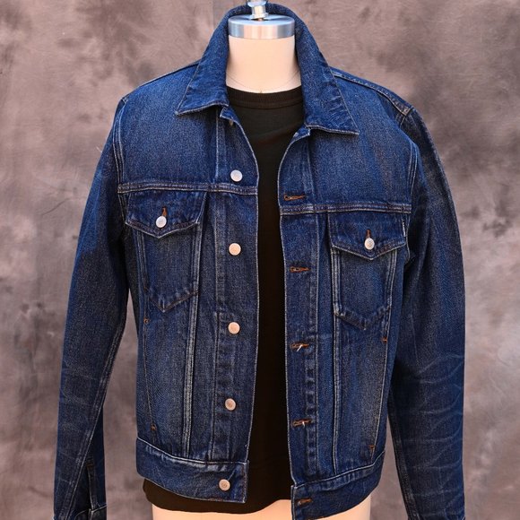 NWT Sandro Blue Jean Jacket